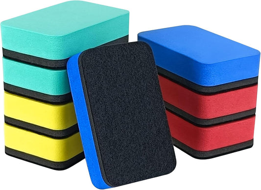 Dry Erase Eraser,8 Pack Magnetic Whiteboard Erasers,Rectangle Dry Erase Board Erasers for Classroom, Home, and Office(8pcs-Rectangle)