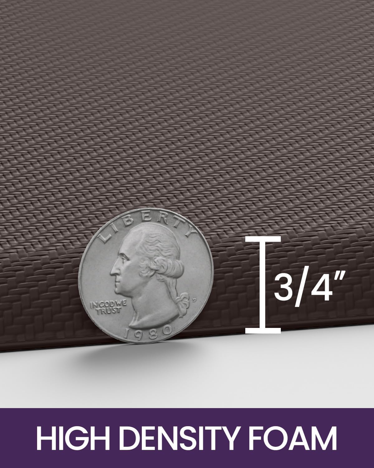 DEXI Kitchen Mat Cushioned Anti Fatigue, Non Slip Waterproof Comfort Standing Floor Rug for Kitchen, Office, Sink, Laundry, 48x20, Brown