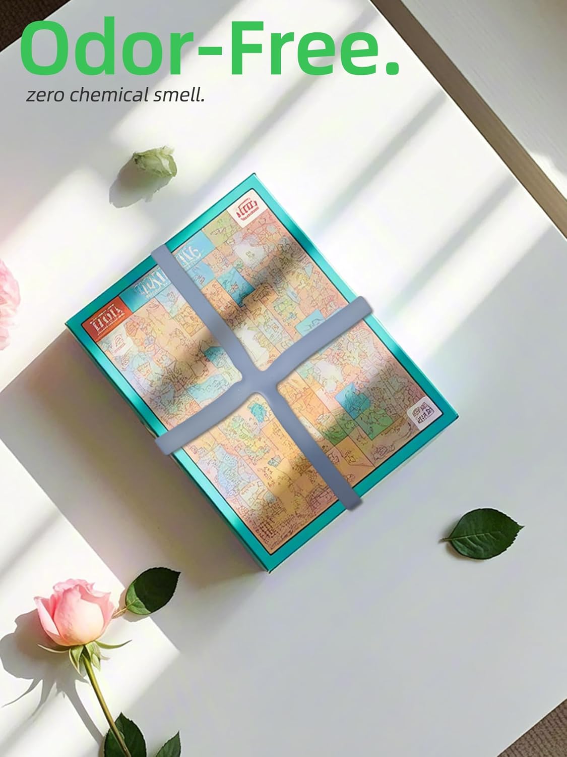 12 Inch H Silicone Rubber Bands for Board Game, Books, Cameras, Cooker, Board Game Rubber Bands, Board Game Box Bands, Elastic, Gray, 5 Pcs