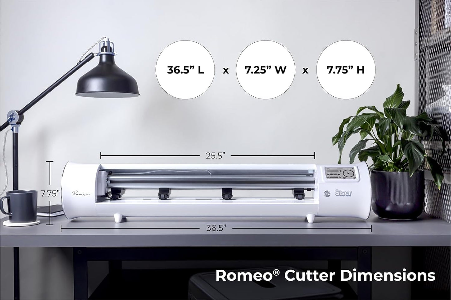 Siser Romeo Pioneer Bundle - 24" Professional Cutting Machine for Vinyl, Paper, and More – WiFi Compatible with Windows & Mac - Includes Leonardo Design Studio Software, Roll Holder Accessory