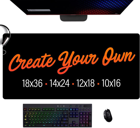 Custom Desk Mat – 10x16” Personalized Desk Pad with Photo, Text, or Logo | Seamless Neoprene Mat for Office, Gaming & Daily Use