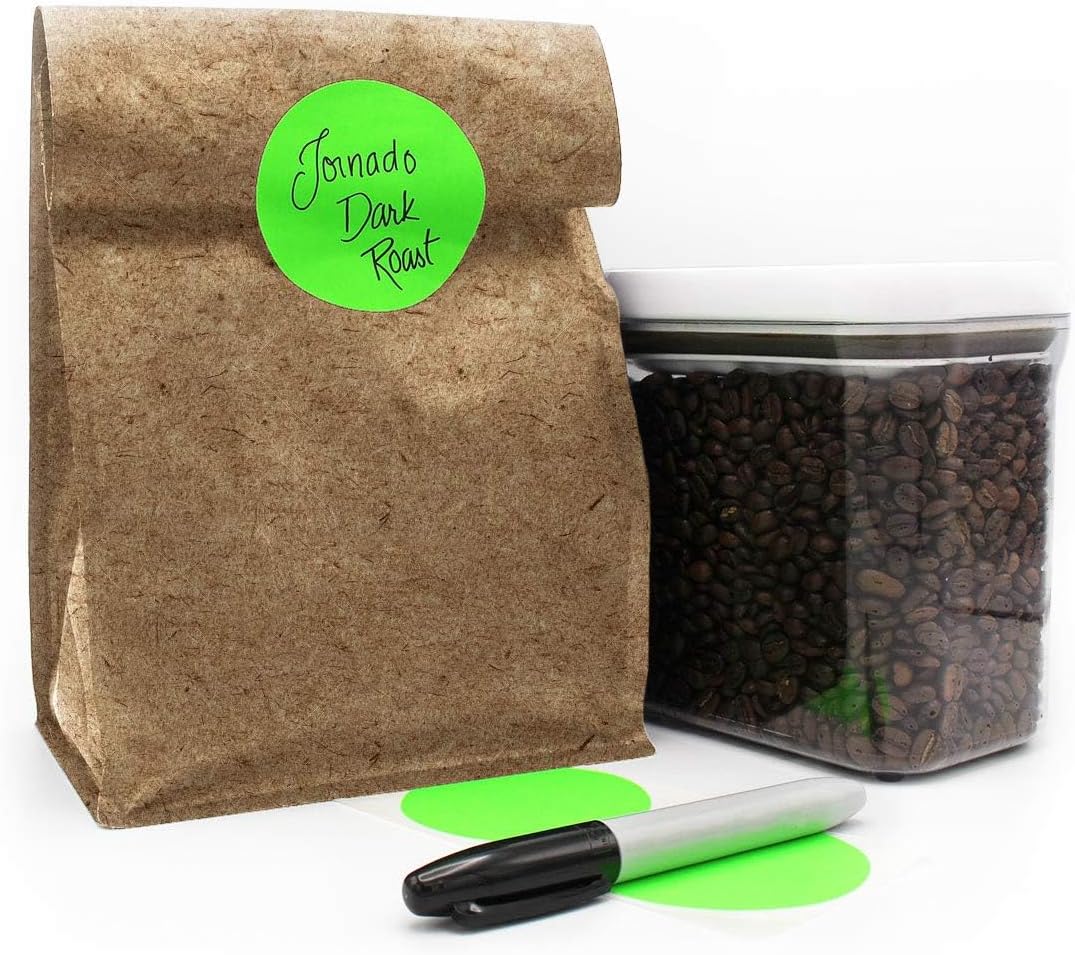 ChromaLabel 3 inch Fluorescent Color Code Label Kit, 6 Rolls of Assorted Colors, 3000 Stickers/Variety Kit