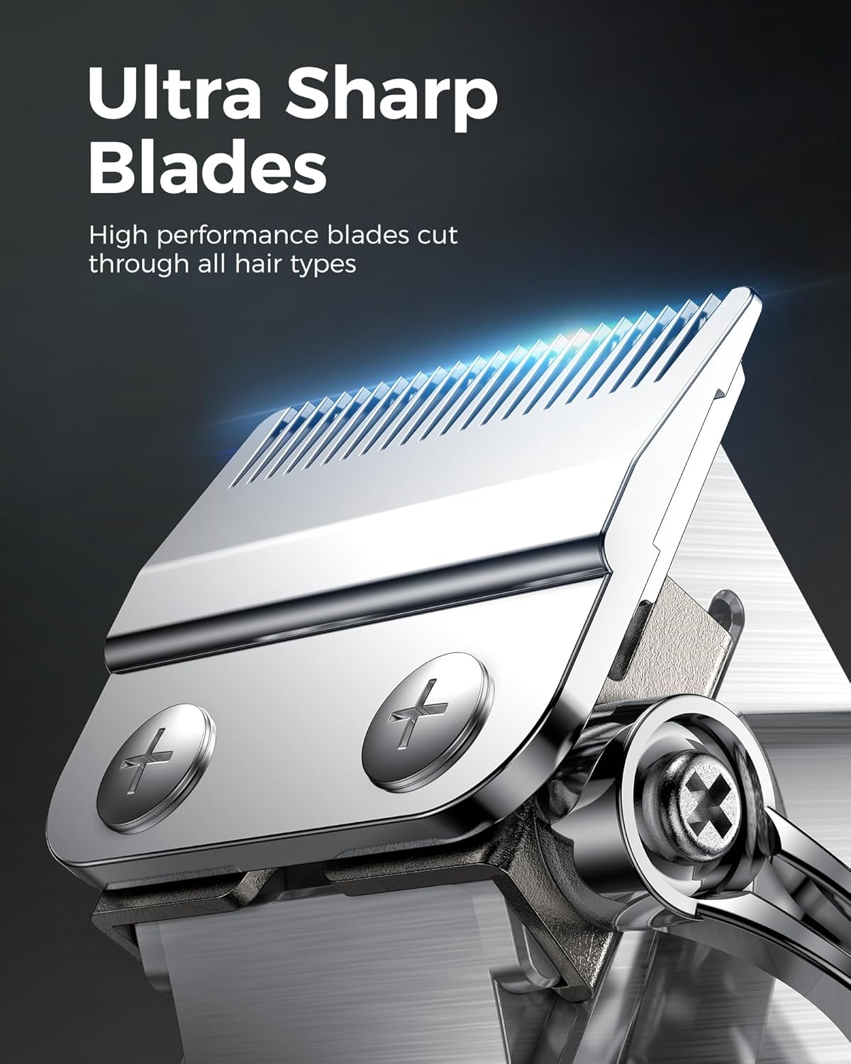 GLAKER Hair Clippers for Men Professional - Cordless Clippers and Trimmers Set, Complete Barber Kit for Hair Trimming & Beard Grooming, Mens Haircutting Kits for Blending & Fade Cuts (Gold)