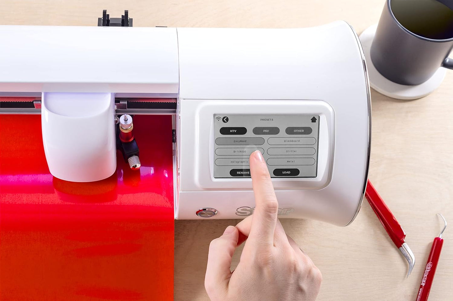 Siser Romeo High-Definition Cutter - 24" Professional Cutting Machine for Vinyl, Paper, and More – WiFi Compatible with Windows & Mac - Includes Leonardo Design Studio Software, Roll Holder Accessory