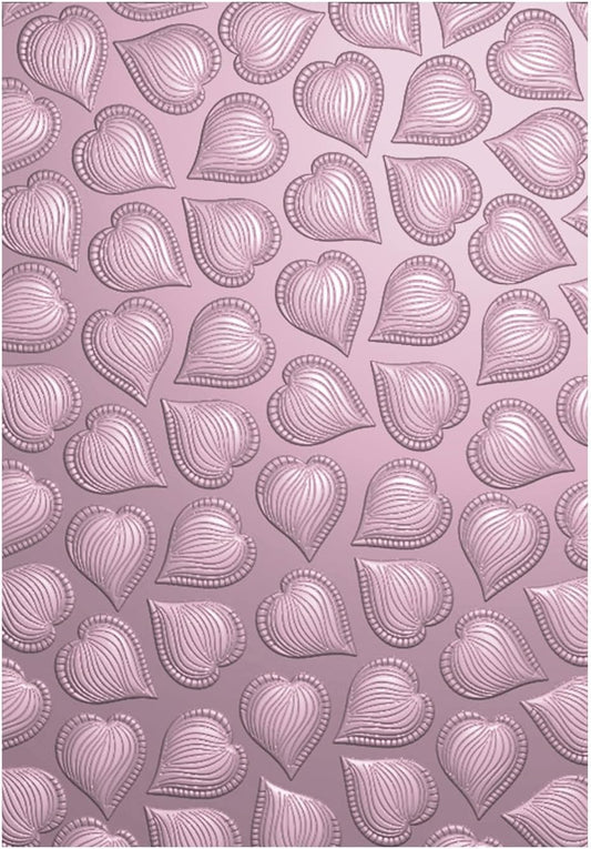 BAOFALI 3D Embossing Folder for Card Making Love Heart Plastic Embossing Folders for DIY Scrapbooking Photo Album Card Paper Craft Decoration Embossing Template Paper Card Embossing Stencil
