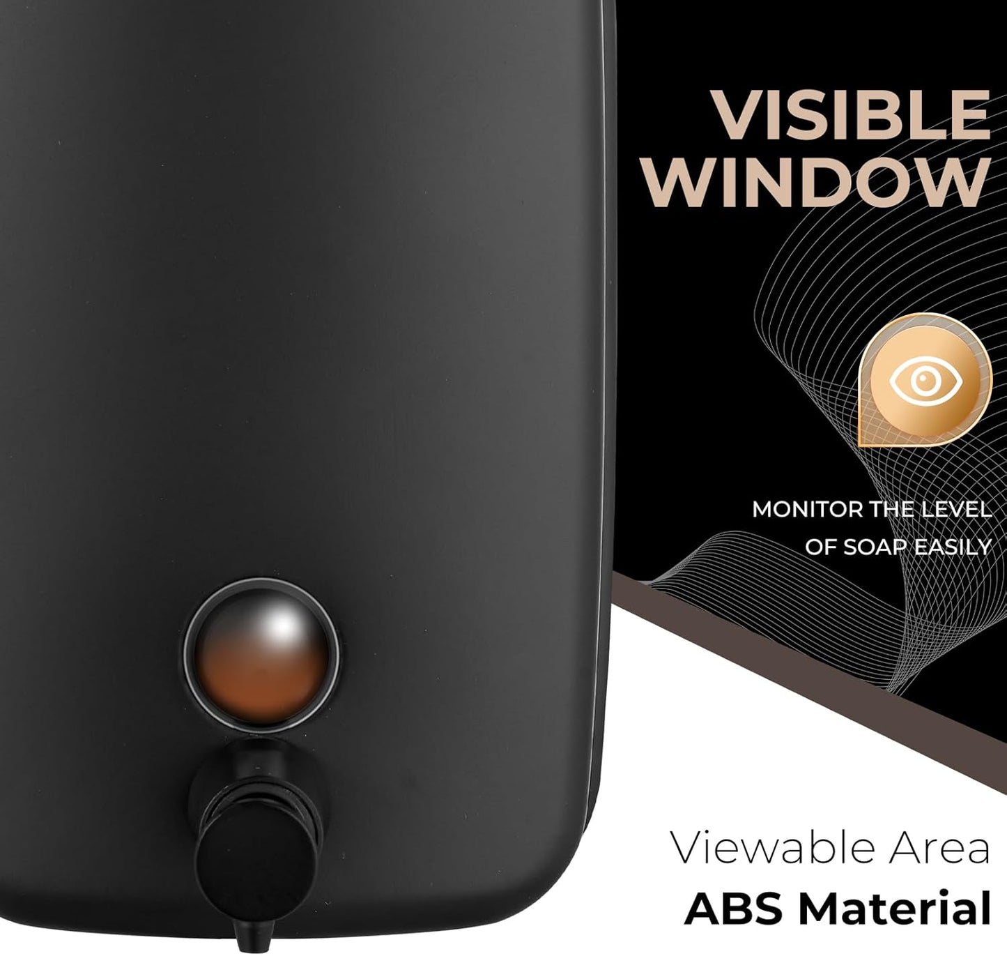 Commercial Soap Dispenser Wall Mount Stainless Steel Soap Dispensers Liquid Manual Anti-Leak Pump Hand Soap Dispenser for Bathroom Kitchen Black (28 fl.oz./800ml)