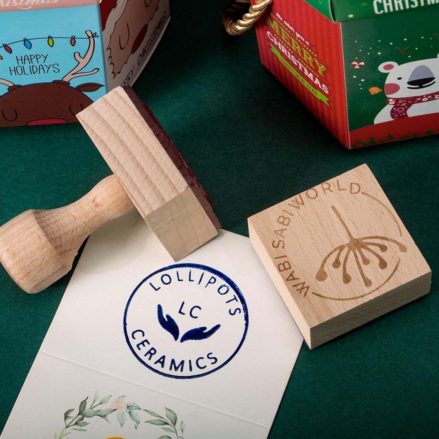 Custom Logo Text Stamp - Personalized Stamp Clearly Impressions on Various Surfaces Custom Stamp for Business Logo Branding or Crafting Needs