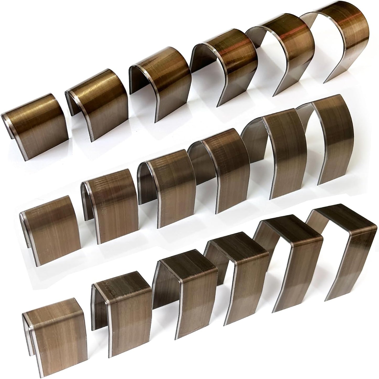 18 Pieces Leather Corner Punch Set, Leather End Punch Tool High Carbon Steel Corner Cutter Tools, Corner Trimmers Punch with Mat & Box, Edge Trimmer for DIY Leathercrafts