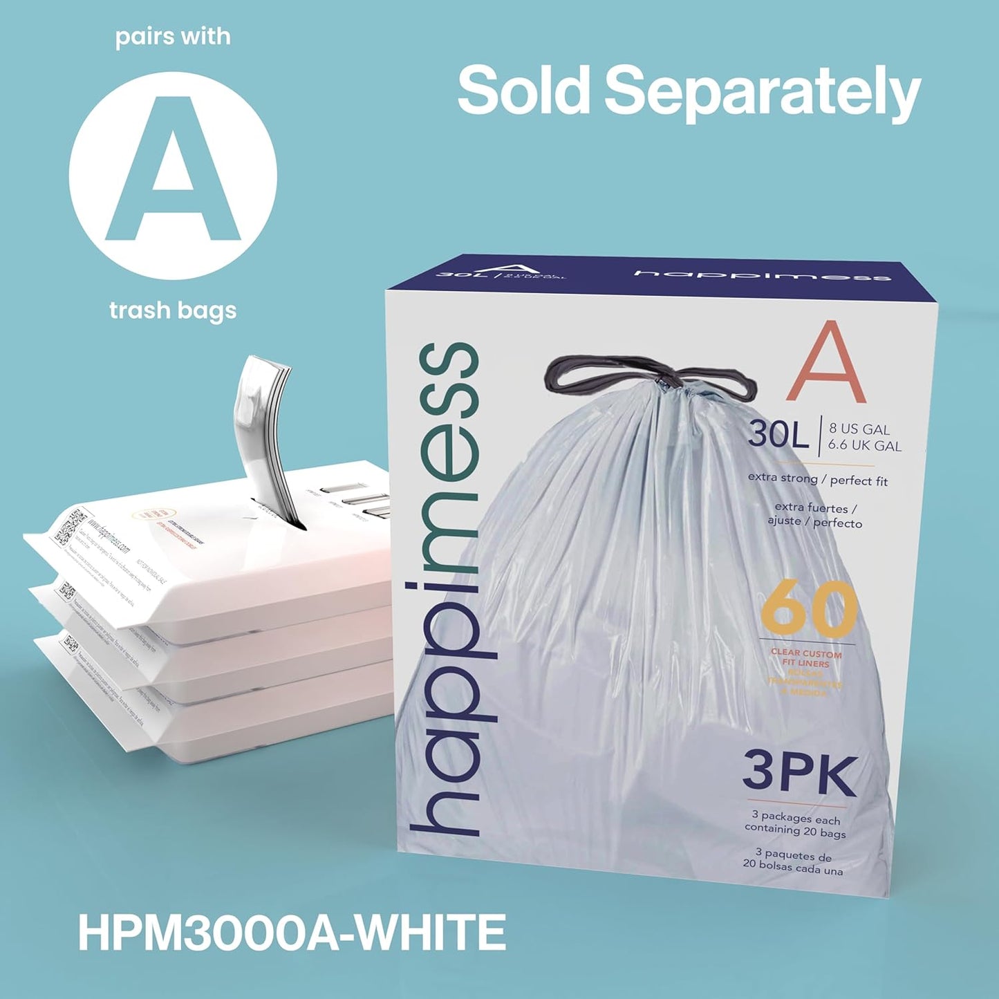 happimess HPM1014B Beni Kitchen 16-Gallon Double-Bucket Step-Open Trash Can with Soft-Close Lid, Modern, Minimalistic, Fingerprint Proof for Home, Kitchen, Laundry Room, Office, Bathroom, Black