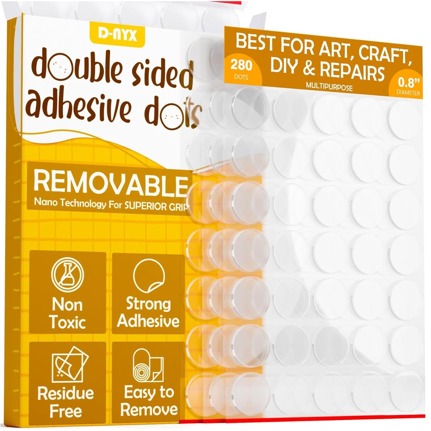 Double Sided Tape Sticky Dot Removable Putty No Trace Clear Sticky Tack Waterproof Stickers for Festival Decoration Picture Hanging Museum Wax Gel, Earthquake Putty Hanging Strips Mounting Dots