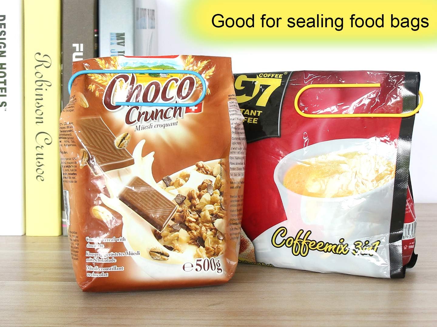 Coideal Super Large Paperclips Colored, 30 Pack 4 Inch Jumbo XL Mega Paper Clips Holder Vinyl Coated Assorted Color for Office (10 cm)