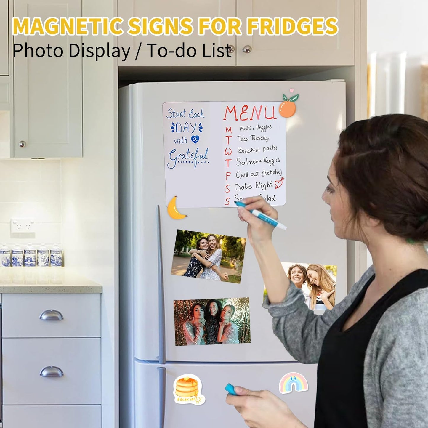 20Pcs 8.5x11 Inches Printable Magnetic Sheets for Inkjet Printers, Glossy White Magnetic Print Paper, 12mil Thickness, Flexible Magnet Photo Paper for Refrigerator DIY Crafts