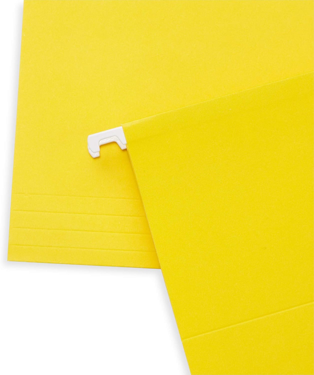 Blue Summit Supplies Hanging File Folders, 25 Reinforced Hang Folders, Designed for Home and Office Color Coded File Organization, Letter Size, Yellow, 25 Pack