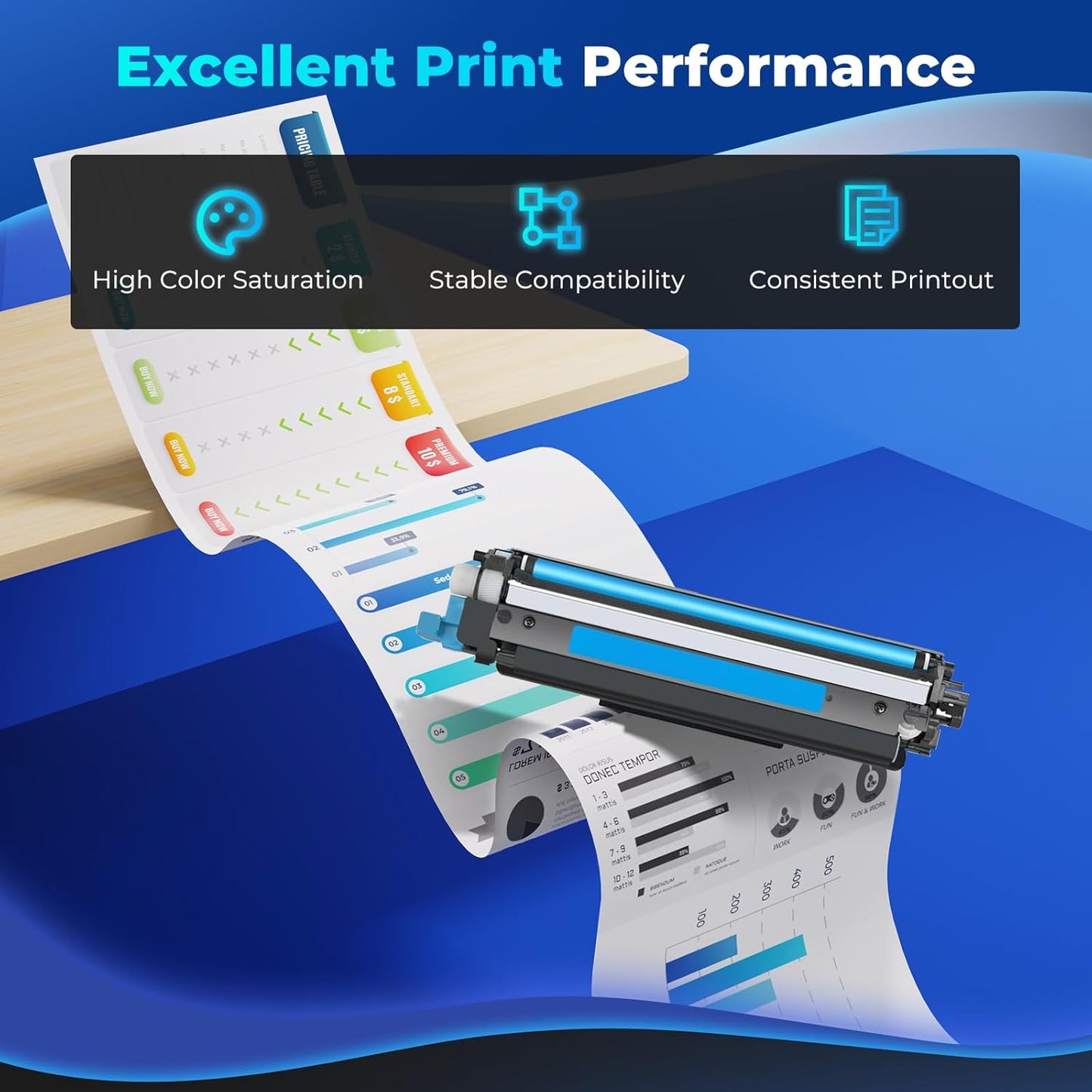 148X Black High Yield Toner Cartridge W1480X 4001n 4101fdw 4001dn Toner 2 Pack Replacement for HP 148X 148A Toner Cartridges HP148X Work with HP Laser Jet Pro 4001n 4001dn 4001dw MFP 4101fdw 4101fdn