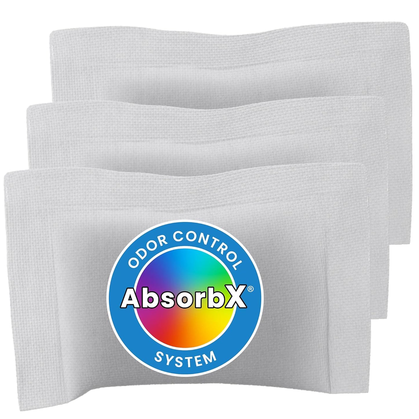 iTouchless Official Trash Can Deodorizer AbsorbX 3-Pack All Natural Activated Charcoal Odor Absorber Stops Garbage Smells, Compost Bin Filter Air Freshener for 8 Gal & Larger Trashcan with Compartment