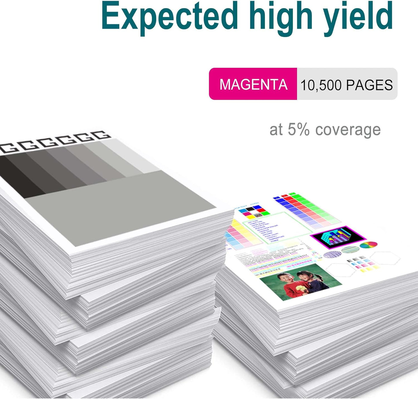 655A Magenta Toner Cartridge Replacement for HP 655A CF453A for HP Color Laser Enterprise M652, M653 M681,M682 Series