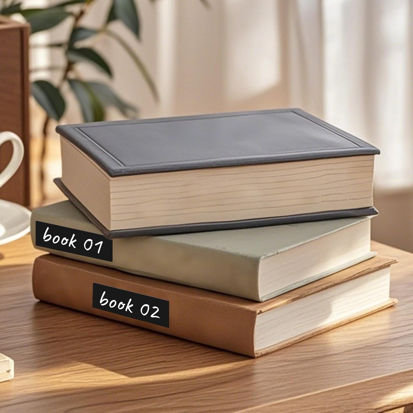 Colored Stickers 3×1 Inch Vinyl File Folder Sticker Black Rectangle Removable Waterproof Color Coding Moving Label for Boxes Office Inventory Labeling 160 PCS