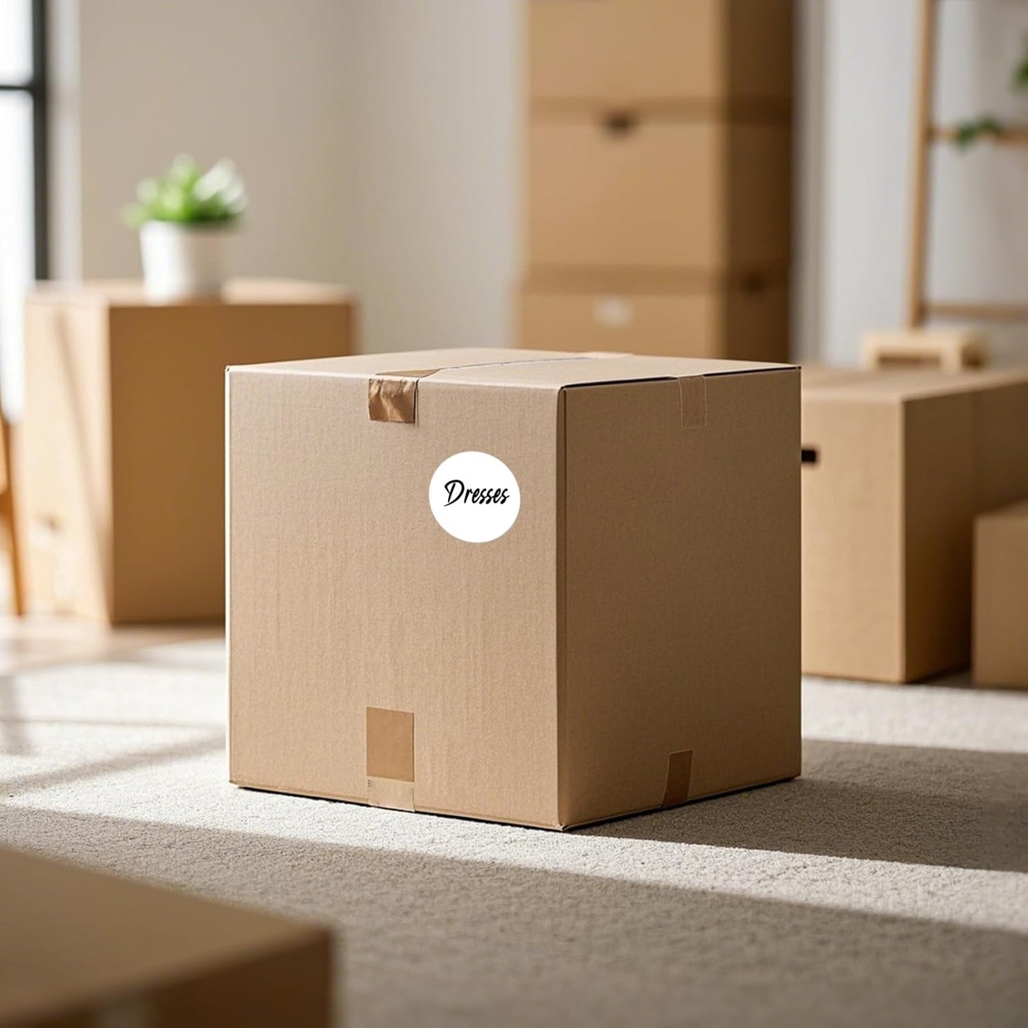 500 PCS Color Coding Round Stickers 3 Inch Vinyl White Dot Sticker Removable Writable Circle Floor Labels for Inventory Garage Sale Price Tags