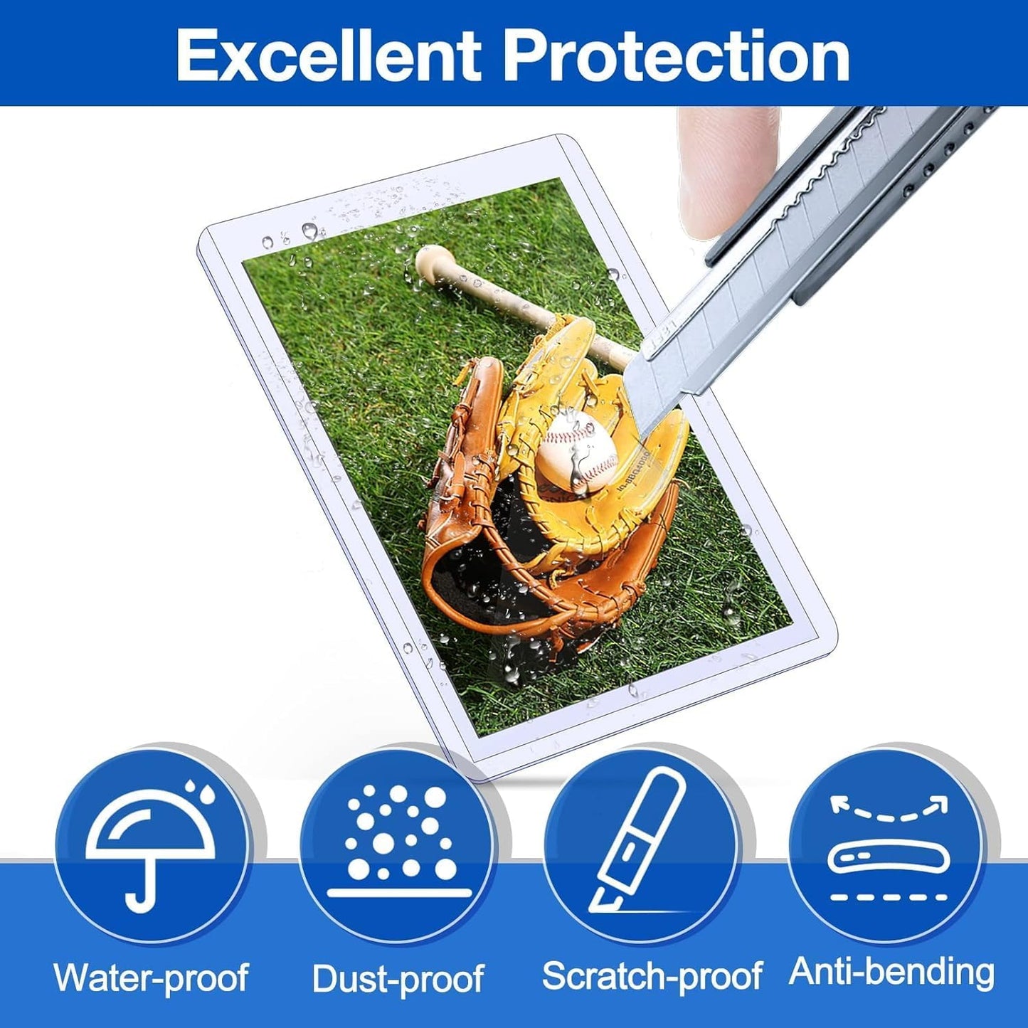 48 Count Topload Card Holder, Sooez 35PT Topload Card Protector, 3" x 4" Hard Plastic Card Sleeves, Baseball Card Protector, Rigid Toploading Card Case for Collectible Trading Sports Cards