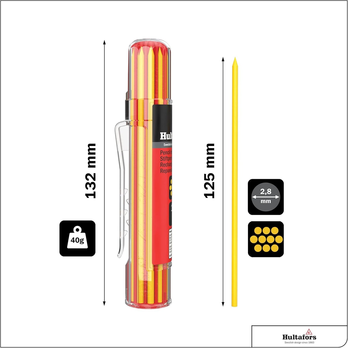 Dry Marker Refills HRD Y - Yellow
