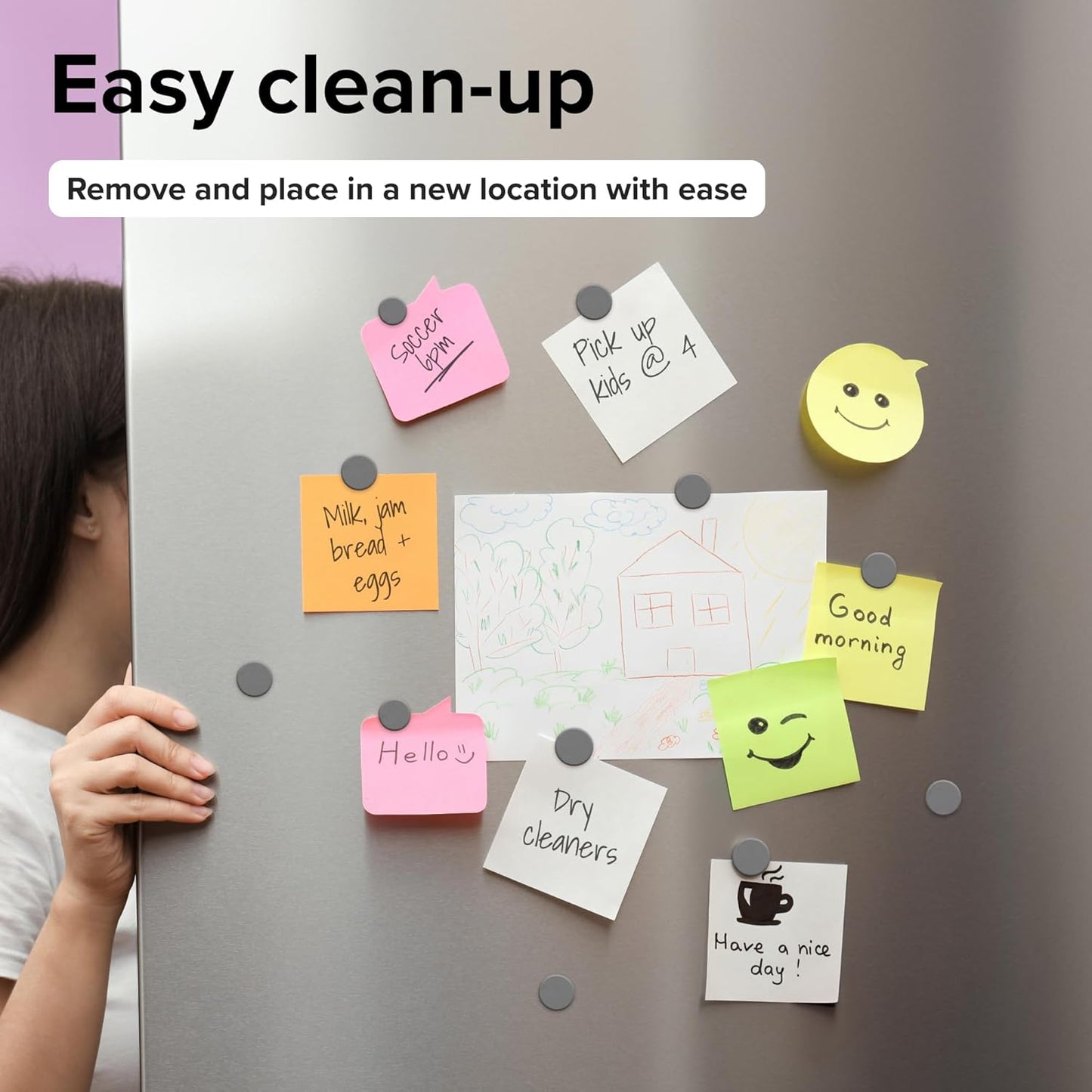 Heavy Duty Magnets for Crafts - Ultra Strong Round Magnets for DIY, Home Space Organization & Decoration - Perfect Size for Whiteboard & Fridge (200 pcs, 0.7x0.2)