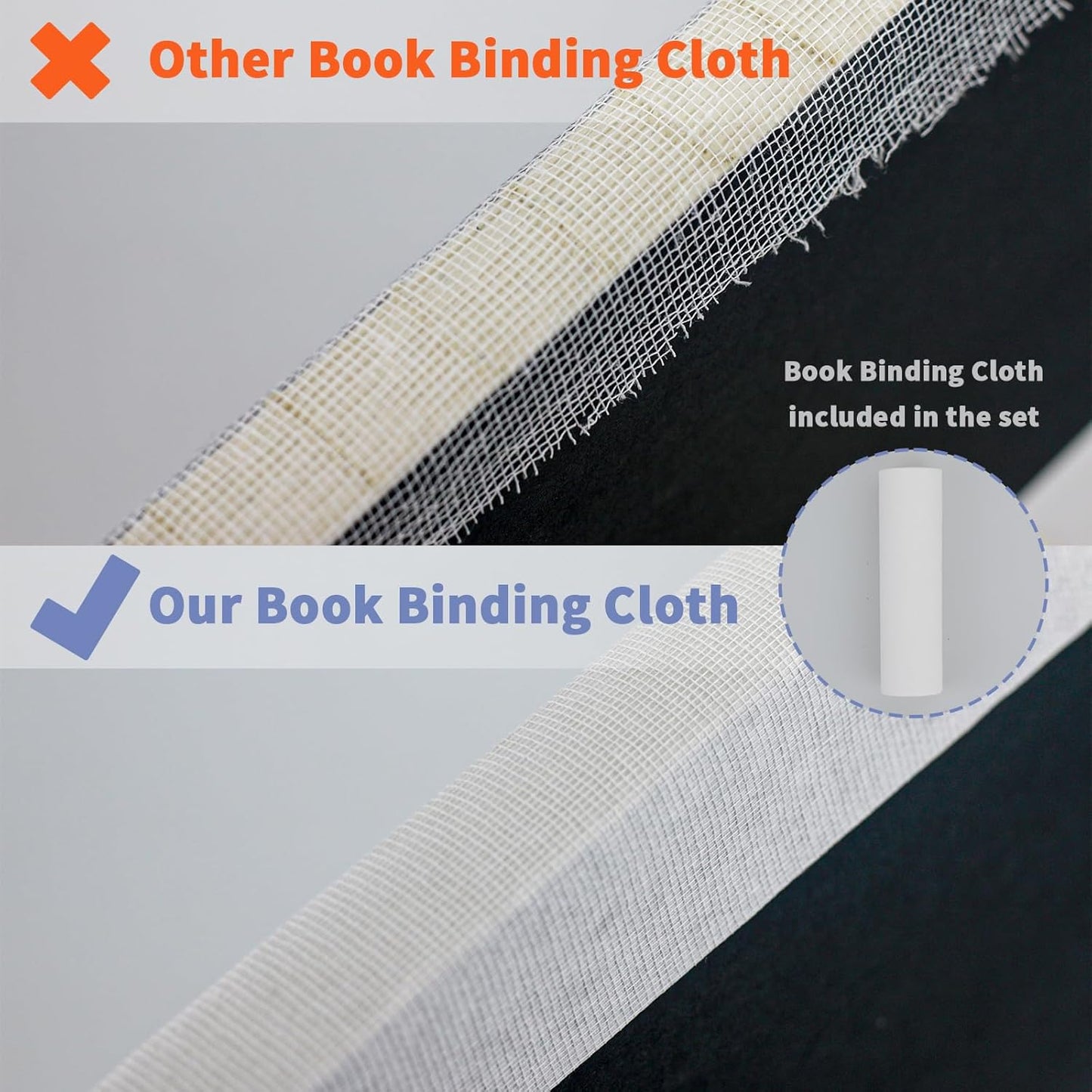 Eohcofys Book Binding Kits, Book Press Binding Materials Tools Bookbinding Kit for Beginners 11.6 x 7.9 Inch