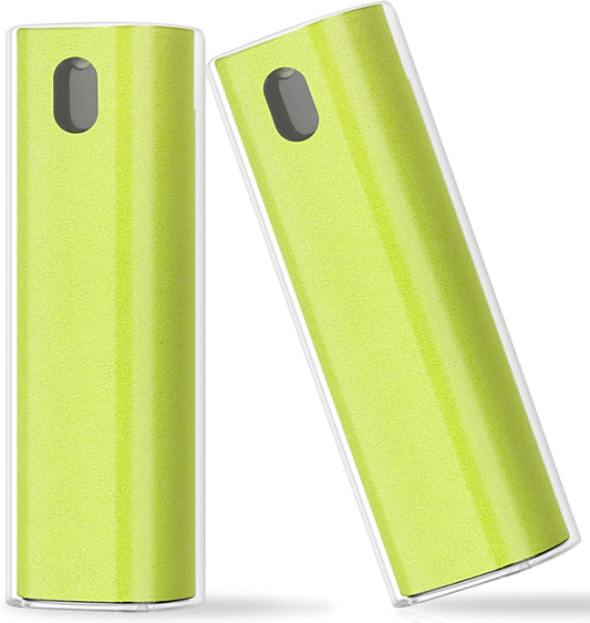 2 Pcs Fingerprint Proof Screen Cleaner,3 in 1Touchscreen Mist Cleaner Spray Wipe Cleaner Fingerprint-Proof Soft Fiber Flannel,Safe for All Phones Glasses Tablet Laptop TV Watch Screens(Green)
