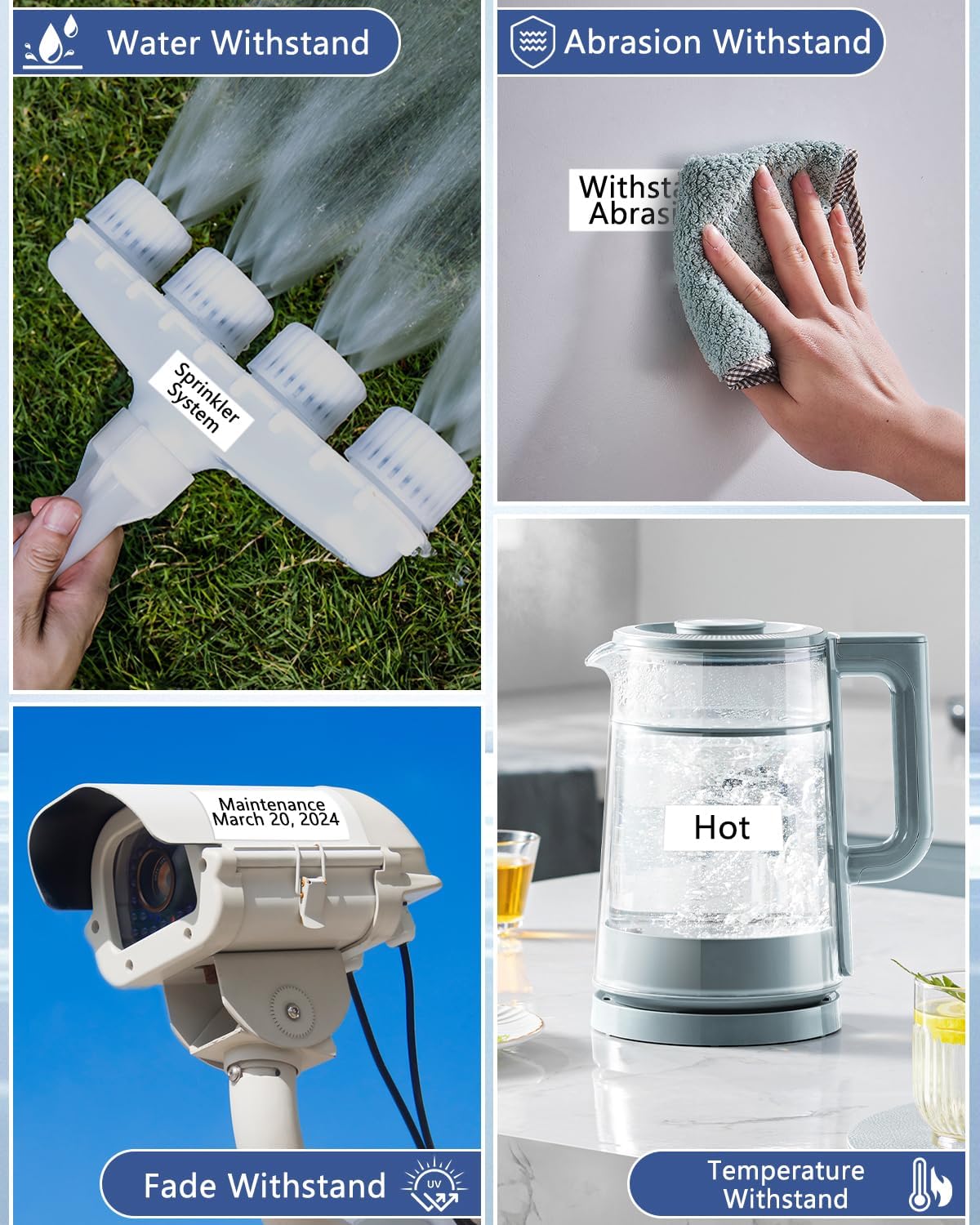 Cruxer 10 Pack Replacement for P-Touch TZe-251 TZ-251 TZe251 Black on White 24mm 0.94 Laminated Label Tape Compatible with Ptouch PT-D600 P700 P750W P710BT 2430PC P900W E500 P950NW Maker