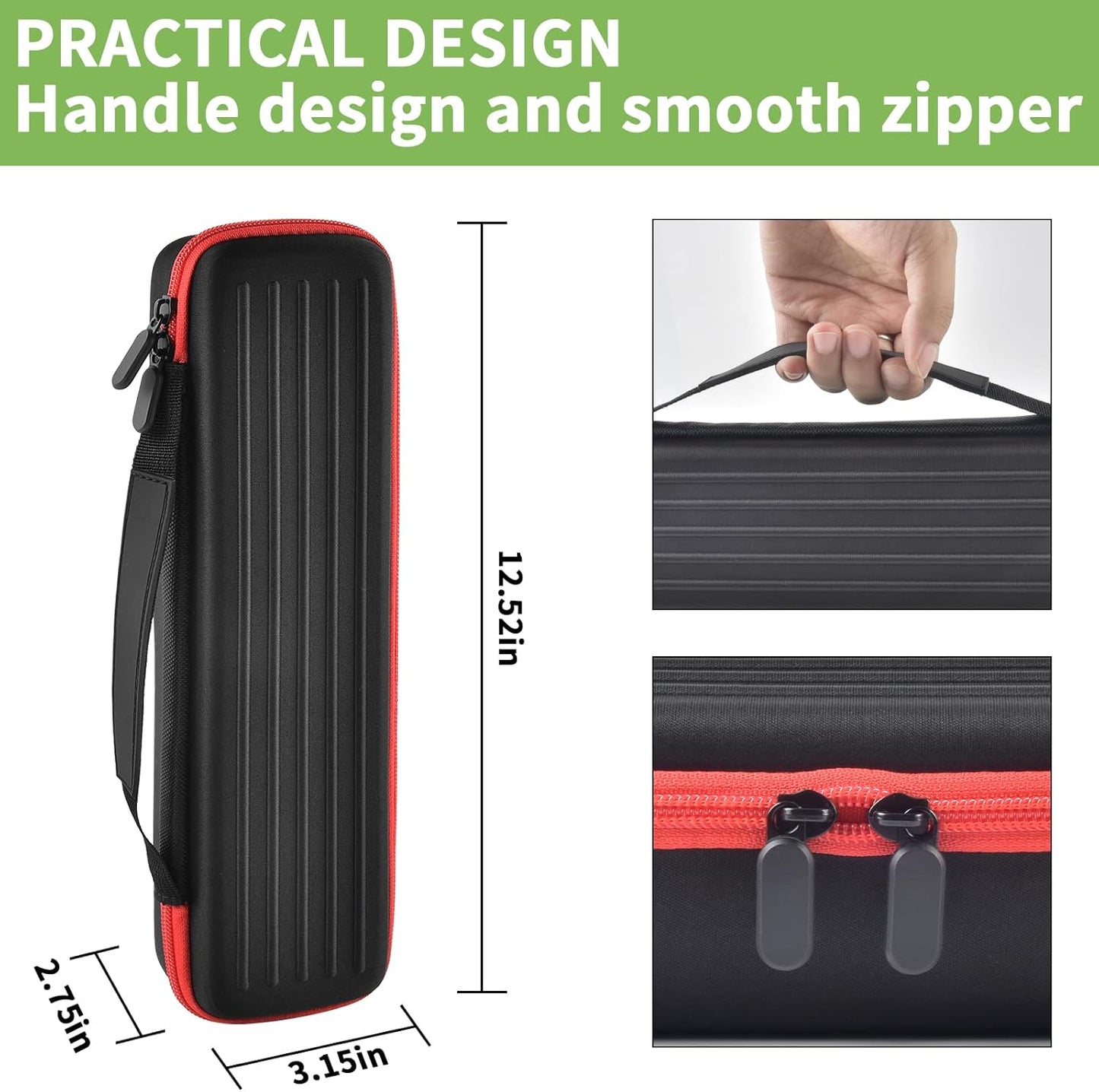 Case Compatible with Epson Workforce ES-50/ ES-60W/ ES-55R/ ES-65WR/ DS-30/ DS-70/ DS-80W Portable Sheet-Fed Document Scanner, Storage for Epson Scanner for PC and Mac- Black (Box Only)