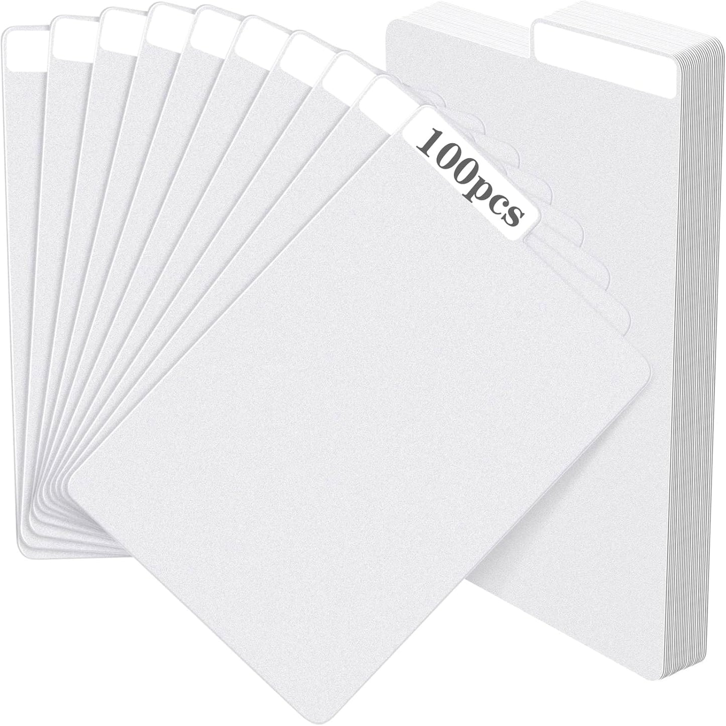100 Pieces Comic Book Dividers with Tabs,Patient Divider Cards,Card Dividers Comic Book Boards for Storage Boxes 11.22 X 7.24 Inche
