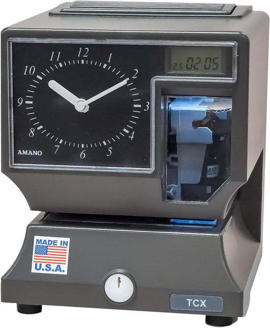 AMANO Reliable and Easy-to-Use Time Clock and Time Stamping Machine (TCX-21)