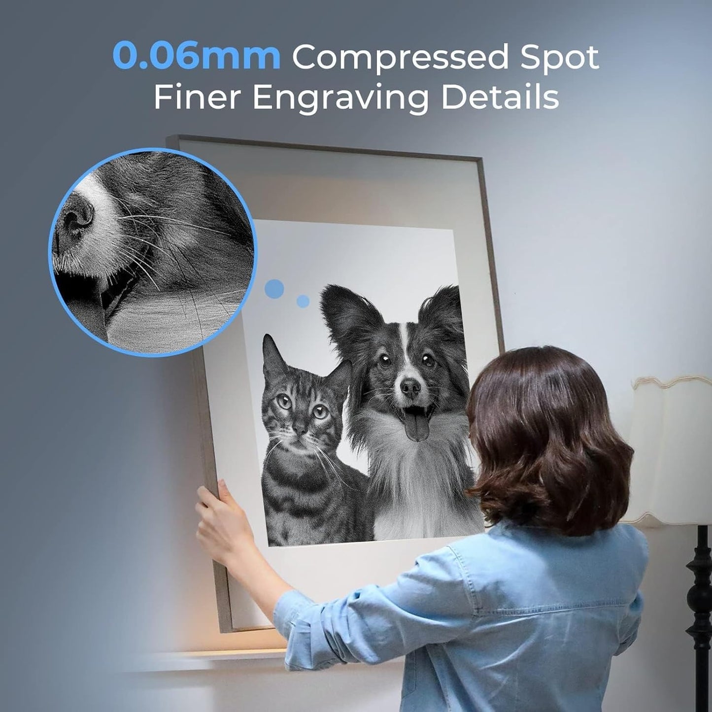 Creality Falcon 10W Laser Engraver, with Honeycomb Laser Bed 500x500mm, 10000mm/min, 72W High-Precision Laser Cutter for Wood, Acrylic, Pre-Installation and Out-of-The-Box