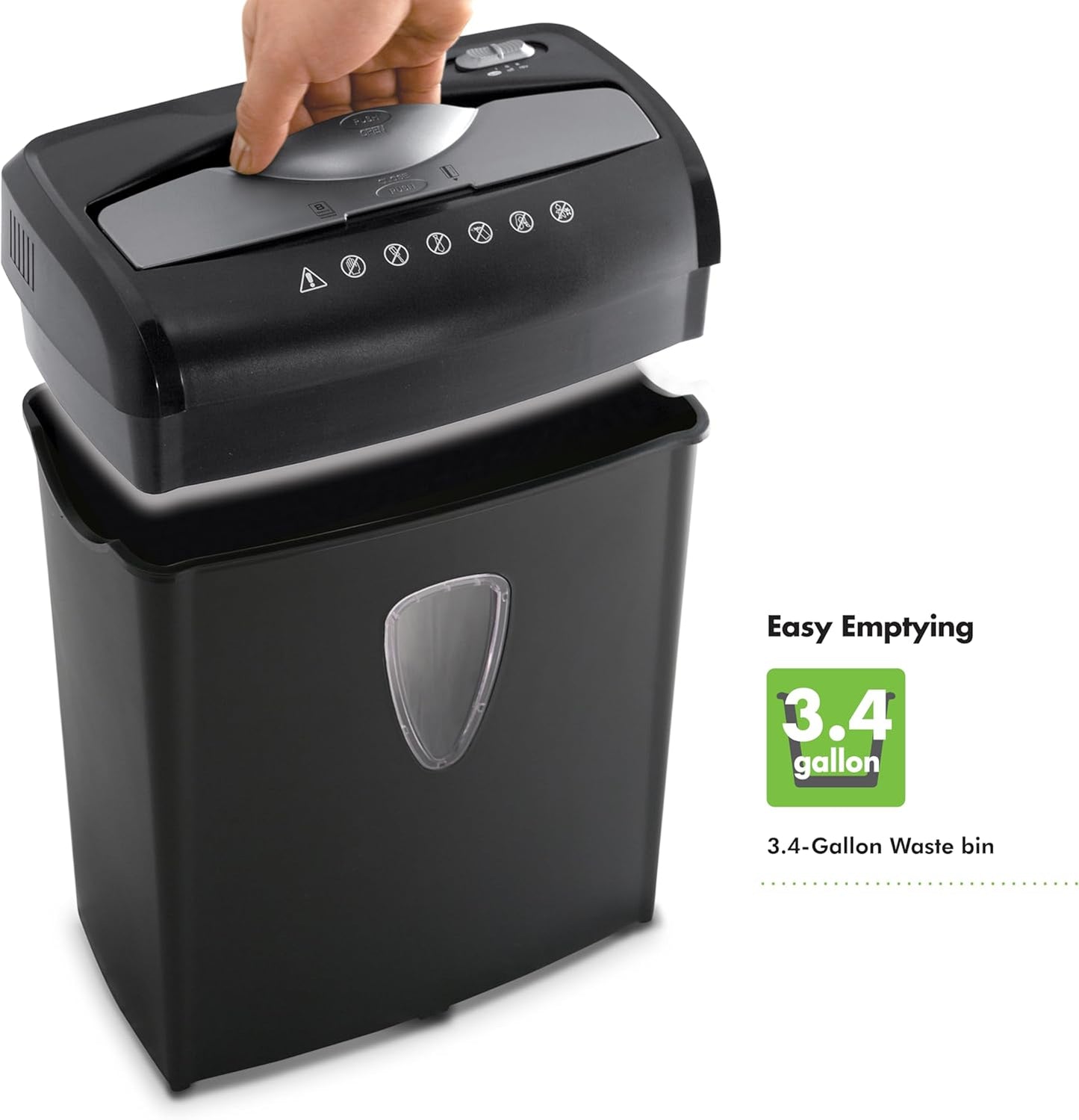 Aurora AU895XA 8-Sheet Professional Cross-Cut Paper and Credit Card Shredder
