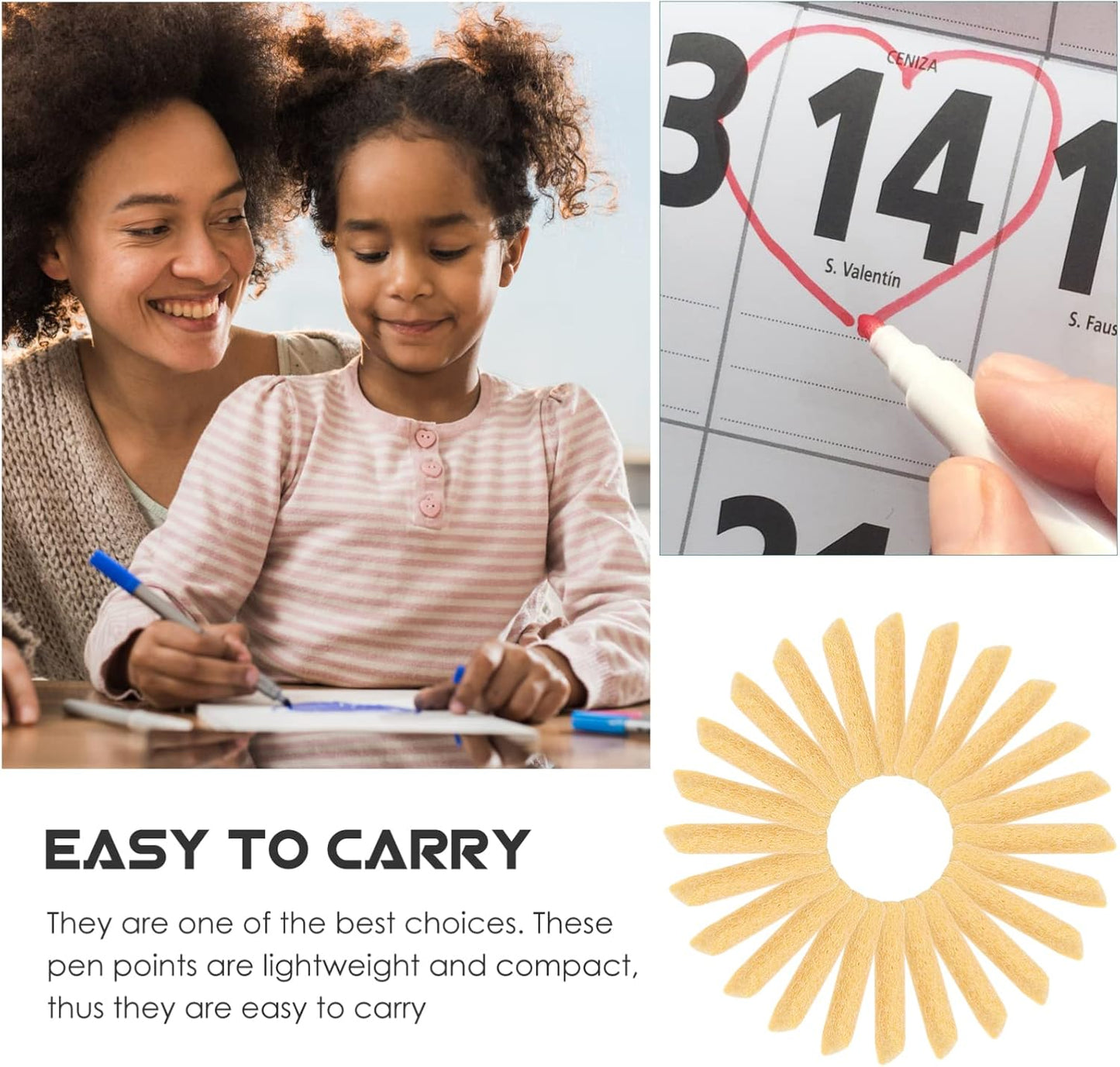 Ciieeo Universal Pen Points 50pcs Marker Pen Replacement Nibs Painting Tips Points Marker Refill Nibs for Acrylic Glass Chalk s Yellow Multifunctional Paint s