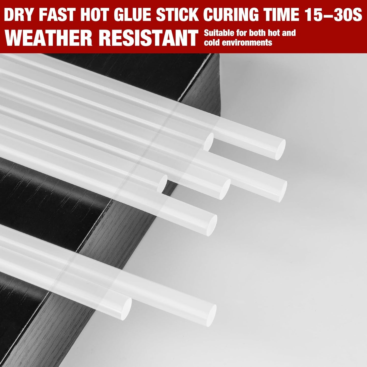 Arrow Mini Hot Glue Sticks, 200 Pack Clear Glue Gun Sticks, 4" and 5/16'' Diameter High Viscosity All-Purpose Gun Stick for DIY Art, Craft General Repairs, Festival Home Decoration