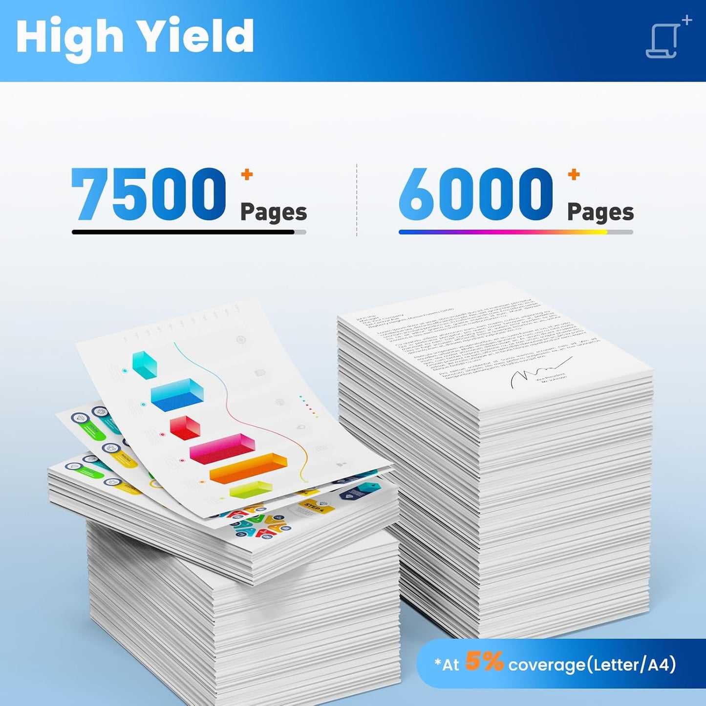 414X Toner Cartridges 4 Pack High Yield Color Laser Jet Pro MFP M479fdw M454dw Replacement for HP 414X Toner 414A for HP414X HP414A Works for MFP M479fdw M454dw M479fdn M454dn Enterprise M480f M455dn