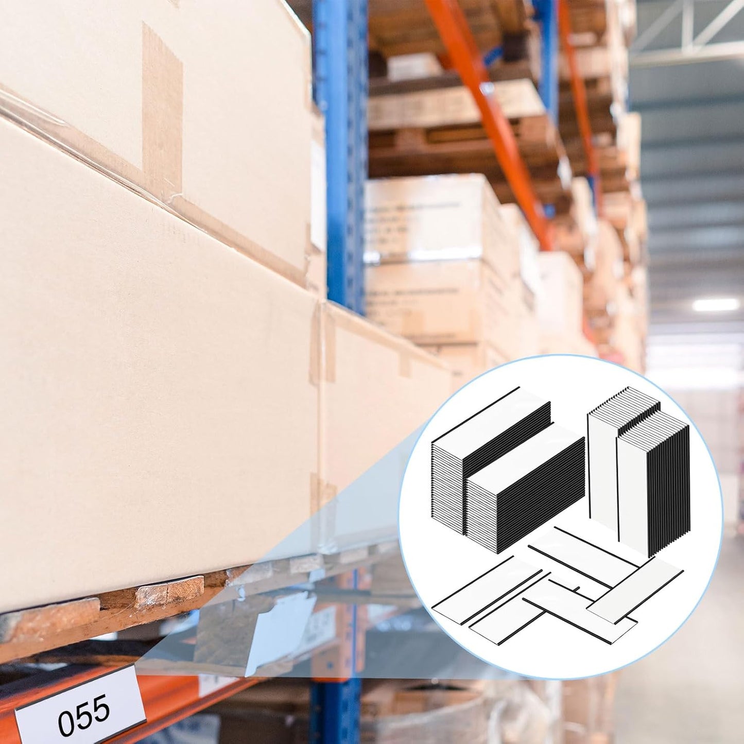 Gueevin 100 Pcs Magnetic C Channel Label Holders 3 x 8 Inch Label Holders Magnet Name Plate with Paper Inserts and Clear Plastic Protectors for File Cabinet Shelf Toolbox Drawer