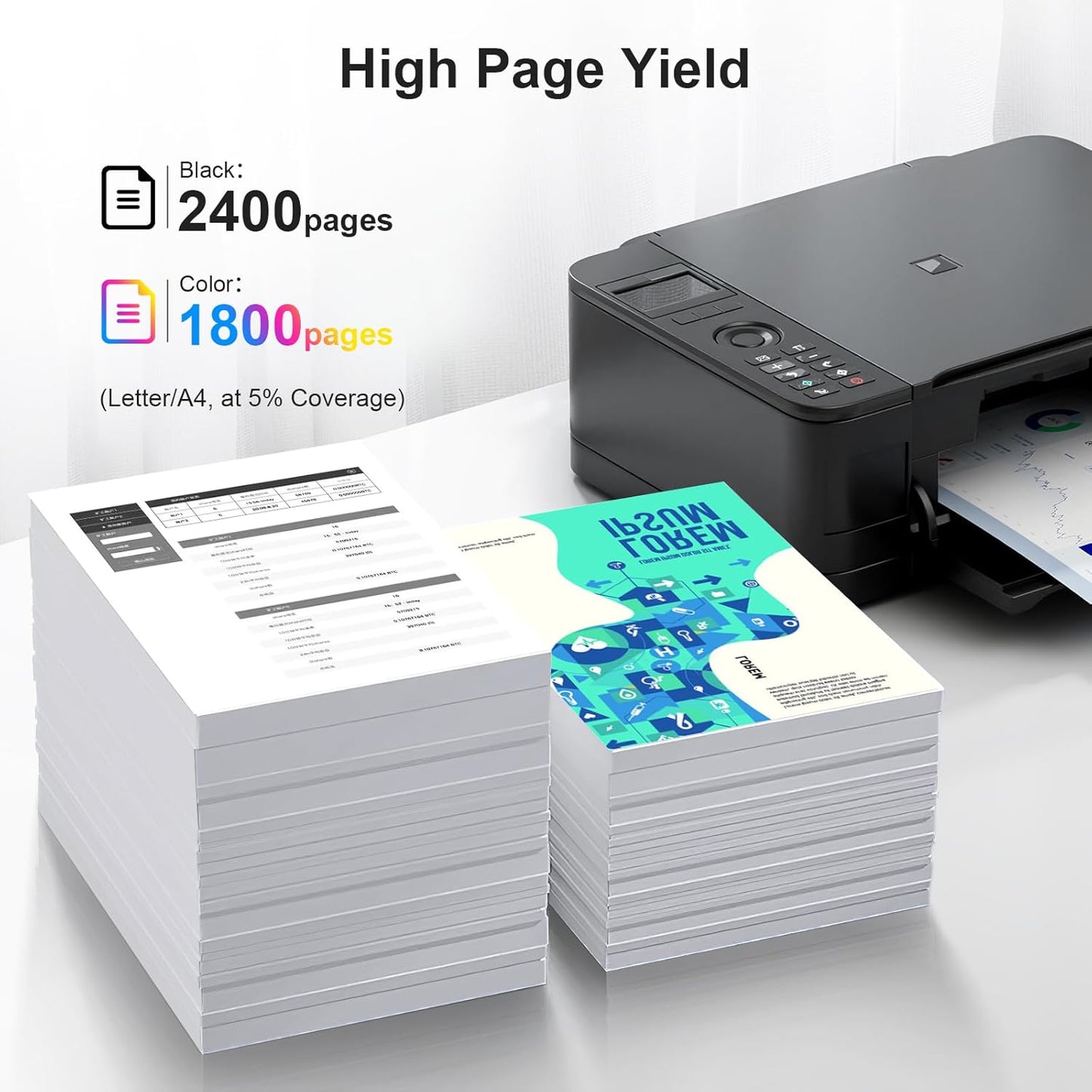 128A Toner Cartridges High Yield Compatible Replacement for HP 128A CE320A CE321A CE322A CE323A for HP Pro CM1415fn CM1415fnw CP1525n CP1525nw Printer (Black Cyan Yellow Magenta, 4-Pack)