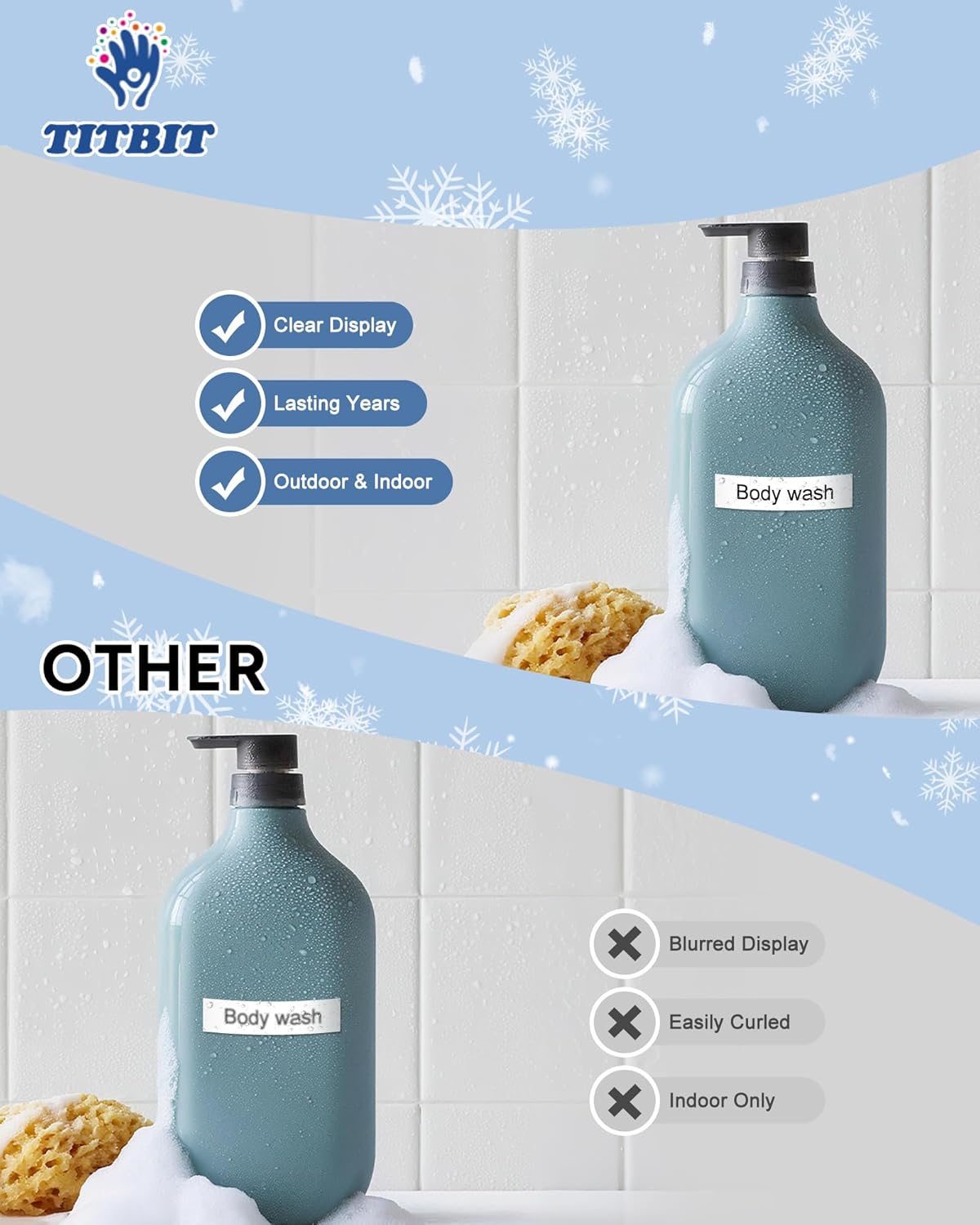 18 Pack Compatible with Brother P Touch Label Maker Tape Work for P Touch PT-D220 PTD220 PT-D210 PTD210 PT-H103w,12mm 0.47" Laminated White Label Tape TZe-231,1/2" Black on White, for PTH100 PTD400AD