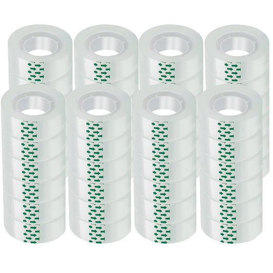48 Rolls Transparent Tape Refills Rolls Each Rol 1 inch Corel 3/4 x 900 Inches,for School,Office, Home.