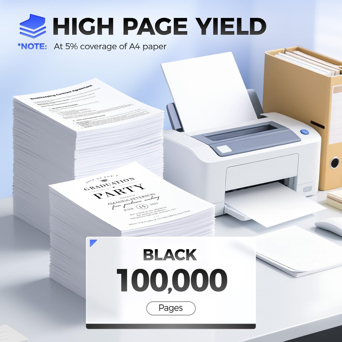 24B6025 Imaging Unit (Not Toner) Black 1-Pack High Yield Replacement for Lexmark 24B6025 Drum Unit Compatible with Lexmark M5155 M5163 M5170 XM5163 XM5170 XM5263 XM7155 XM7155X Printers(100,000 Pages)