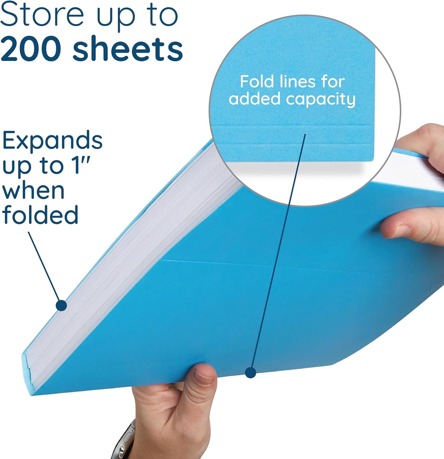 25 Blue Summit Supplies Pretty Hanging File Folders, Pastel Gem Tone Assorted Colors, Cute Hanging File Folders with Plastic Tab Inserts, Holds Letter Size Documents