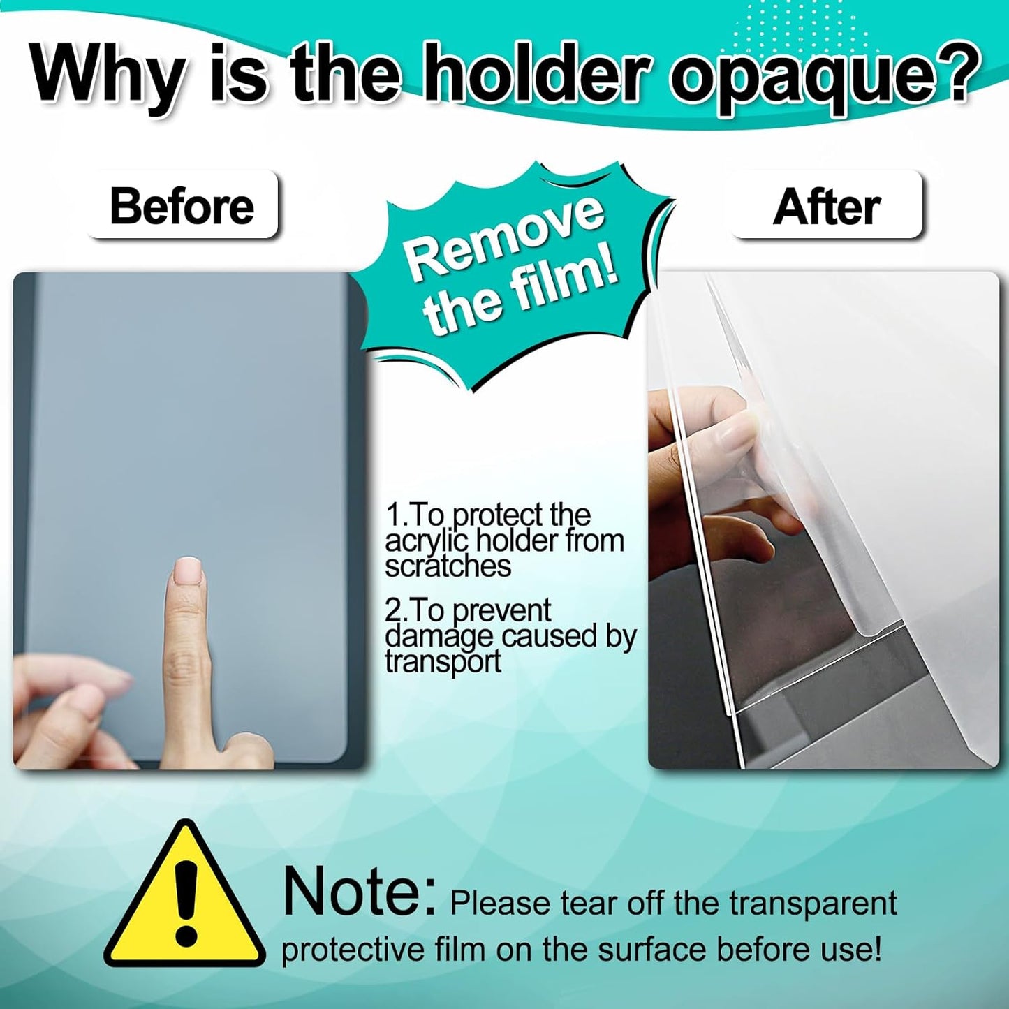 Aheroi Acrylic Sign Holder 8.5 x 11, 12 Pcs Clear Document Frame with Adhesive Tape, No Drilling Plastic Wall Mount 8.5 x 11 Acrylic Hanging Frame Plastic Sign Holder for Office Business Menu Store