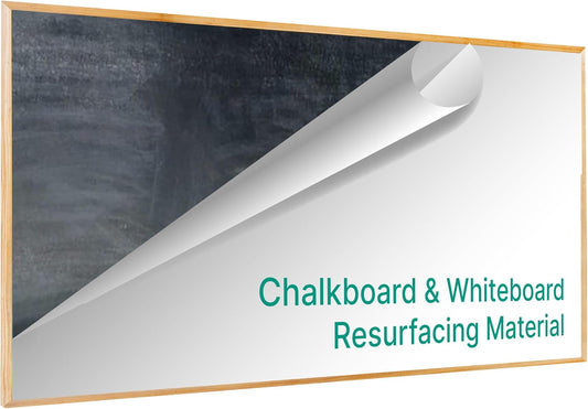 Everase Dry Erase Whiteboard Resurfacing Film Roll (17 ft. x 61") – Peel & Stick, Converts Chalkboards & Stained Whiteboards, Durable, Scratch/Stain-Resistant, Eco-Friendly, Refinish in 30 Mins.