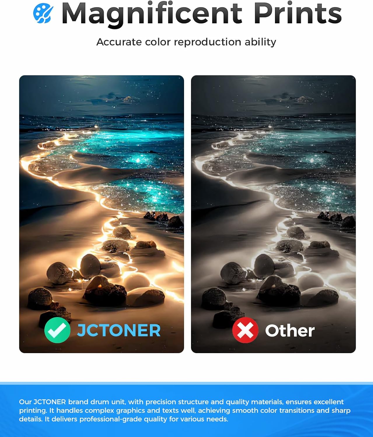 206A Toner Cartridge Set 4-Pack High Yield Replacement for HP 206A W2110A W2111A W2112A W2113A Compatible for HP Color Laserjet Pro MFP M283cdw M283fdn M283fdw M282nw M255dw M255nw Printer Ink Black