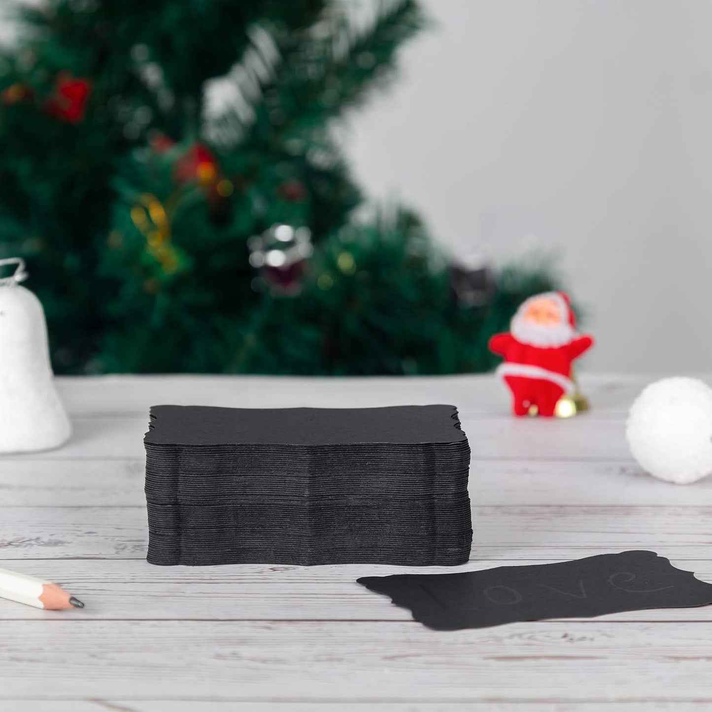 120 Pieces Small Mini Business Cards Vintage Assorted Colors Blank Note Cards Gift Word Card for Business Cards, Gift Cards (Black, 3.66x 2.36 inches)