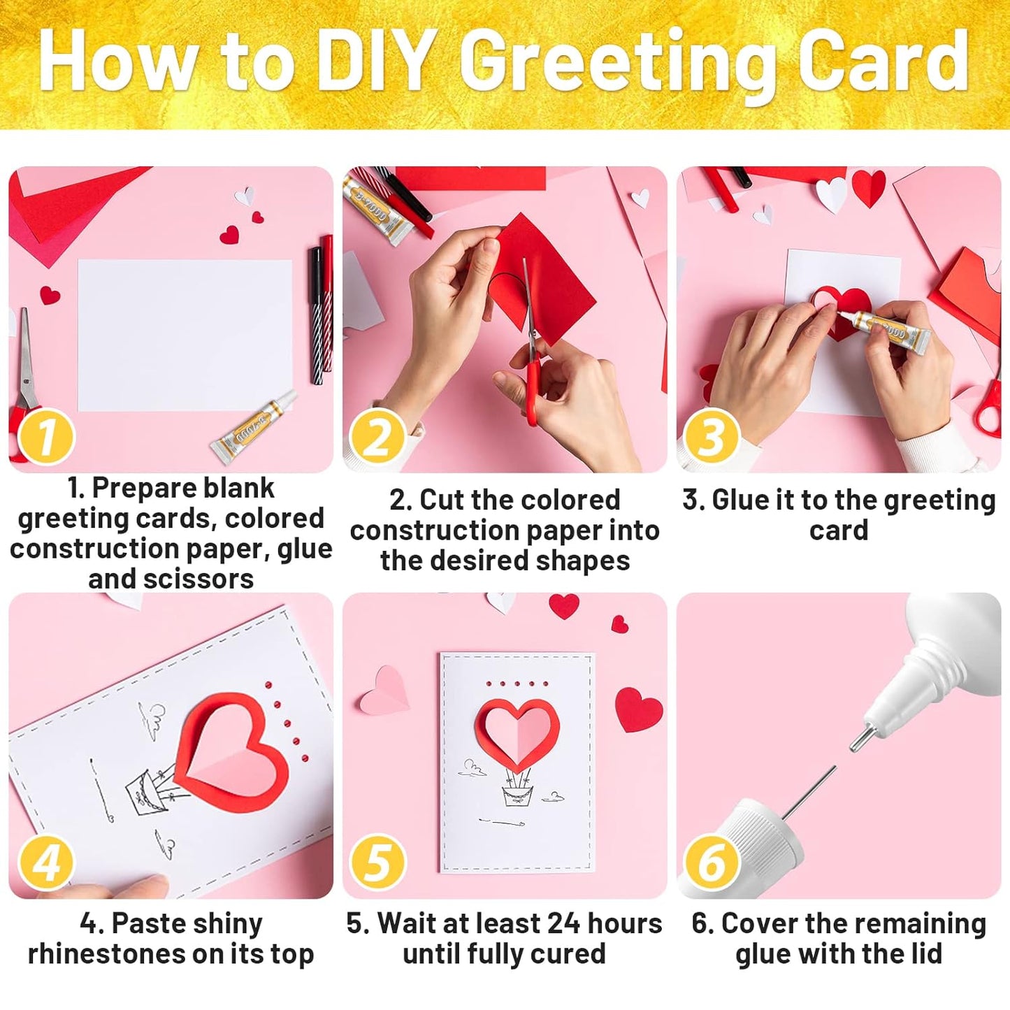 B7000 Jewelry Metal Glue with Precision Tips, Upgrade Clear B-7000 Glues Paste Transparent Liquid Fusion Fabric Glue for Phone Repair, Glass, Wooden, Rhinestone Jewelry Crafts, DIY Tumblers (4 x15ML)