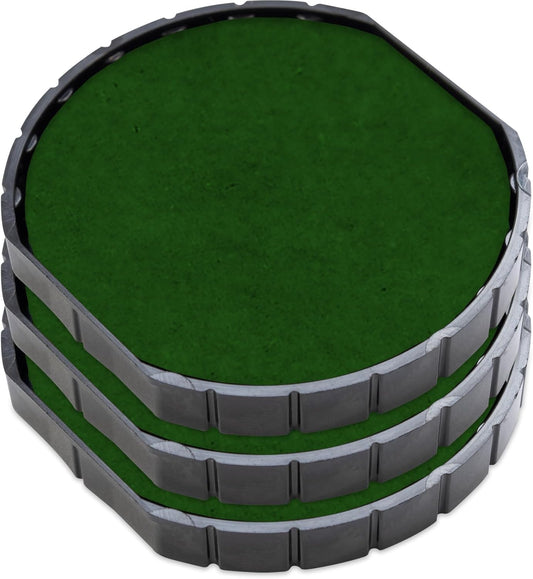 COLOP E/R45 Non-Toxic, Water Based Premium Replacement Pad for Printer R45 Stamp - Pack of 3 - Green