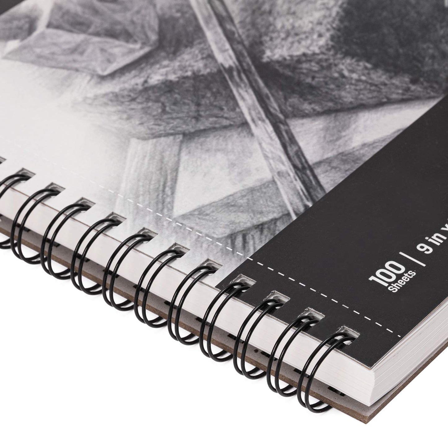 Amazon Basics Sketch Pad for Artists, 67 lb. / 100 gsm, 100 Sheets, 9"x12", White