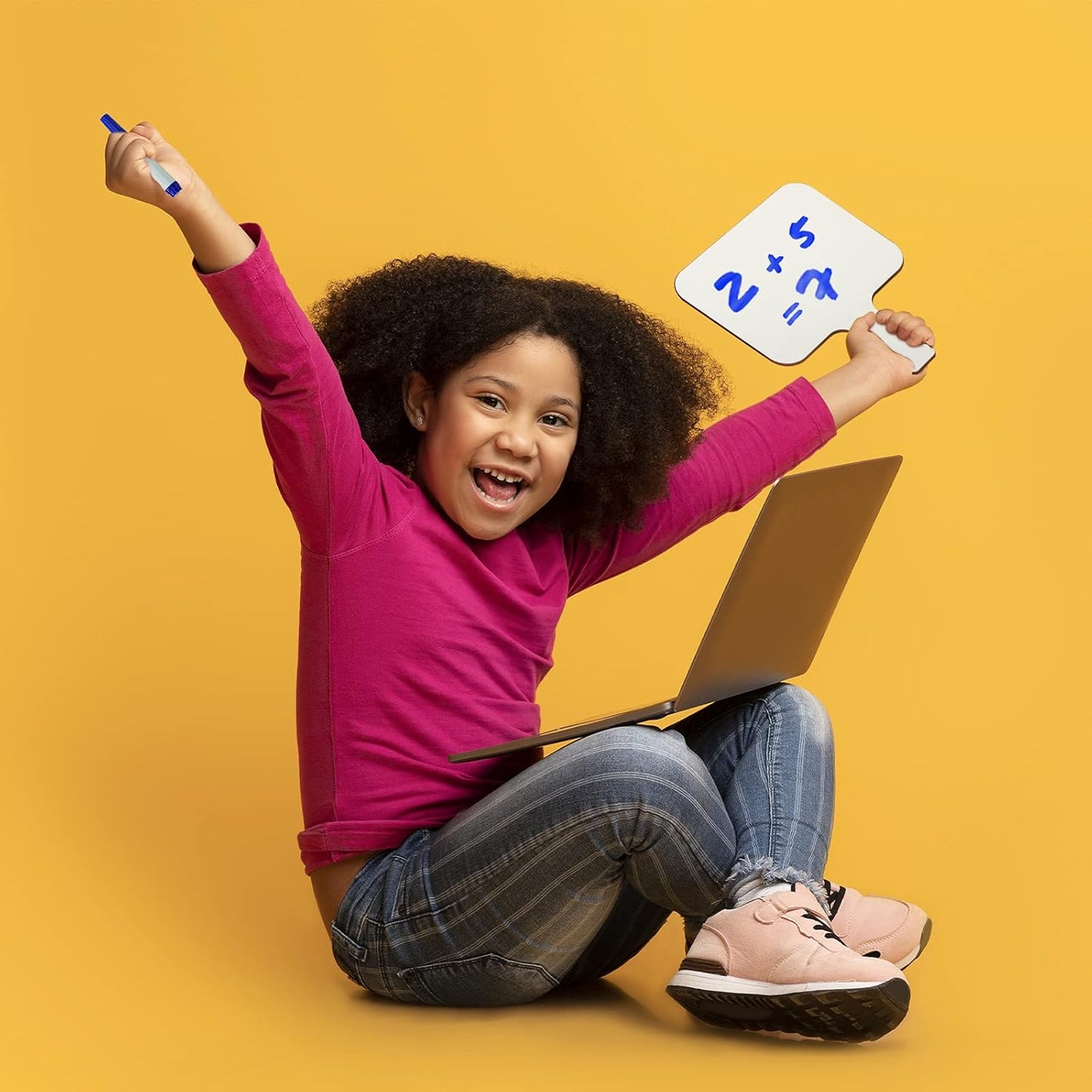 Flipside Products Rectangular Dry Erase Answer Paddles, Auction, Handheld Whiteboard, Handle Response Board, Classroom Dry Erase, Pack of 12